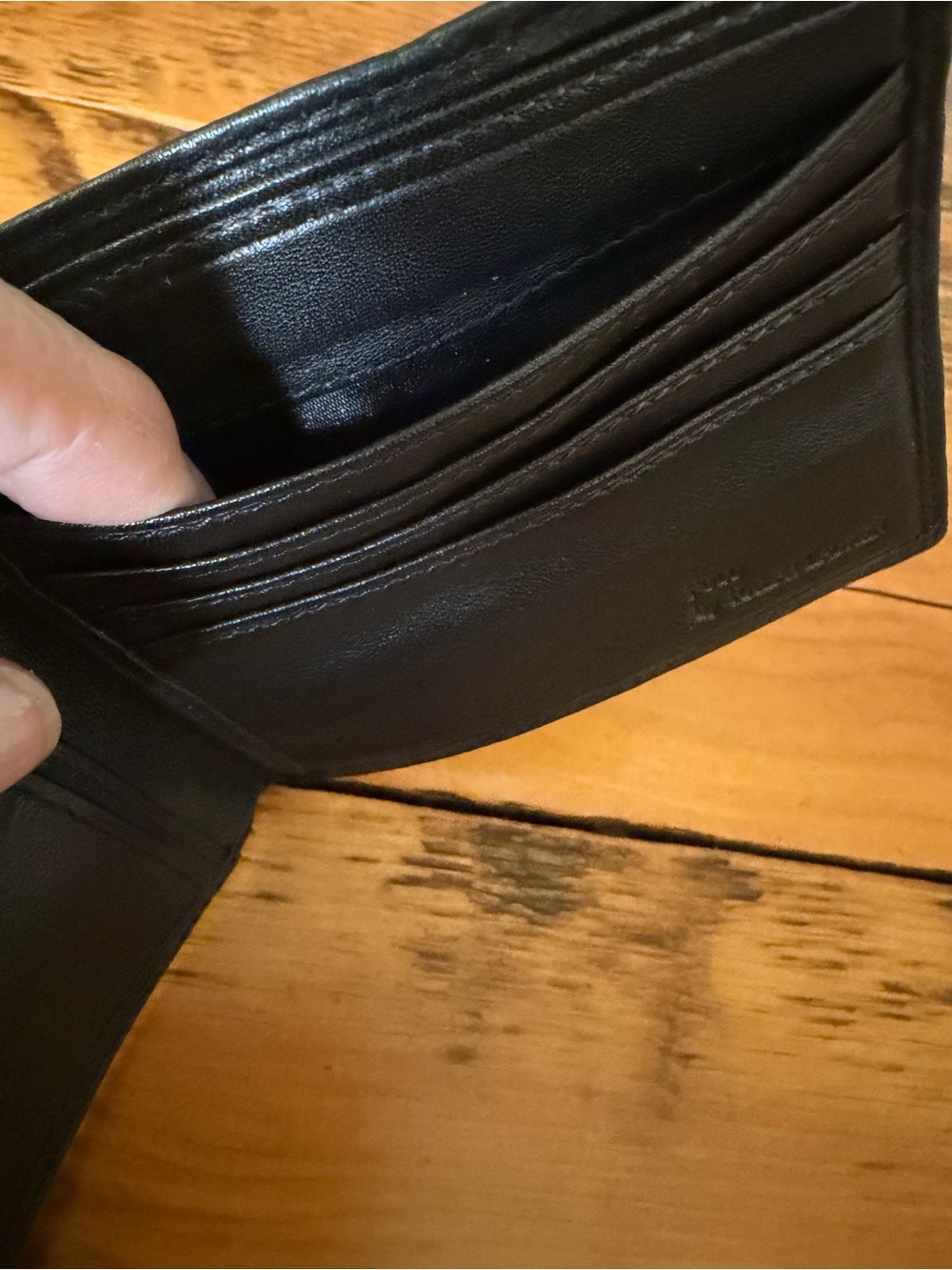 Polo by Ralph Lauren Black Leather Bi-Fold Wallet circa 1999 or 2000, Unused - Picture 11 of 13